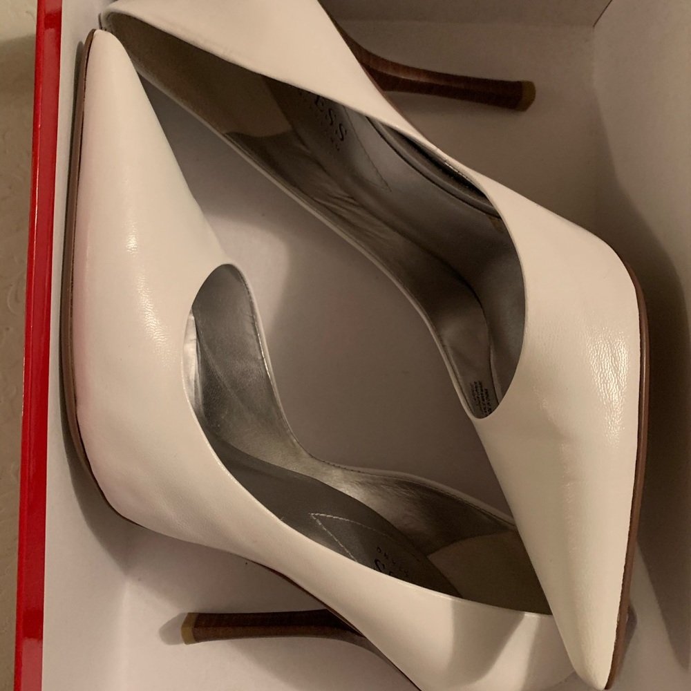 White Guess Heels